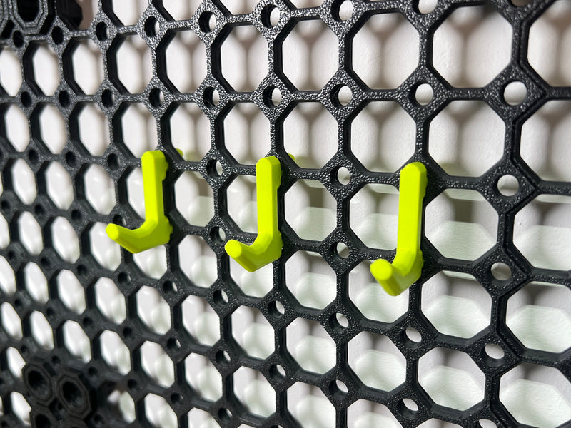 Pegboard Click Hooks - 20mm (10 Pack)