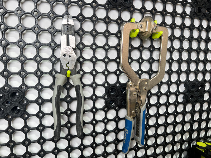 Pegboard Click Hooks - 20mm (10 Pack)